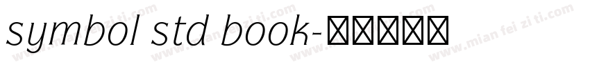 symbol std book字体转换